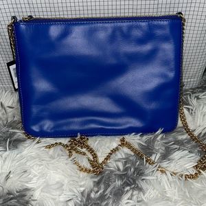 Banana Republic Blue leather chain crossbody bag